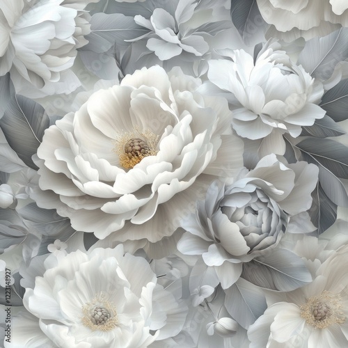 Close up of white flowers