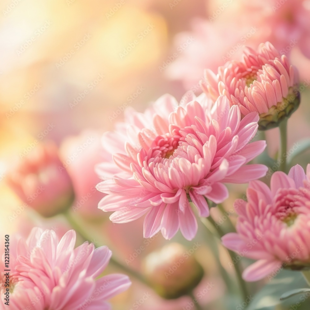 Fototapeta premium Pink Flowers in Vase