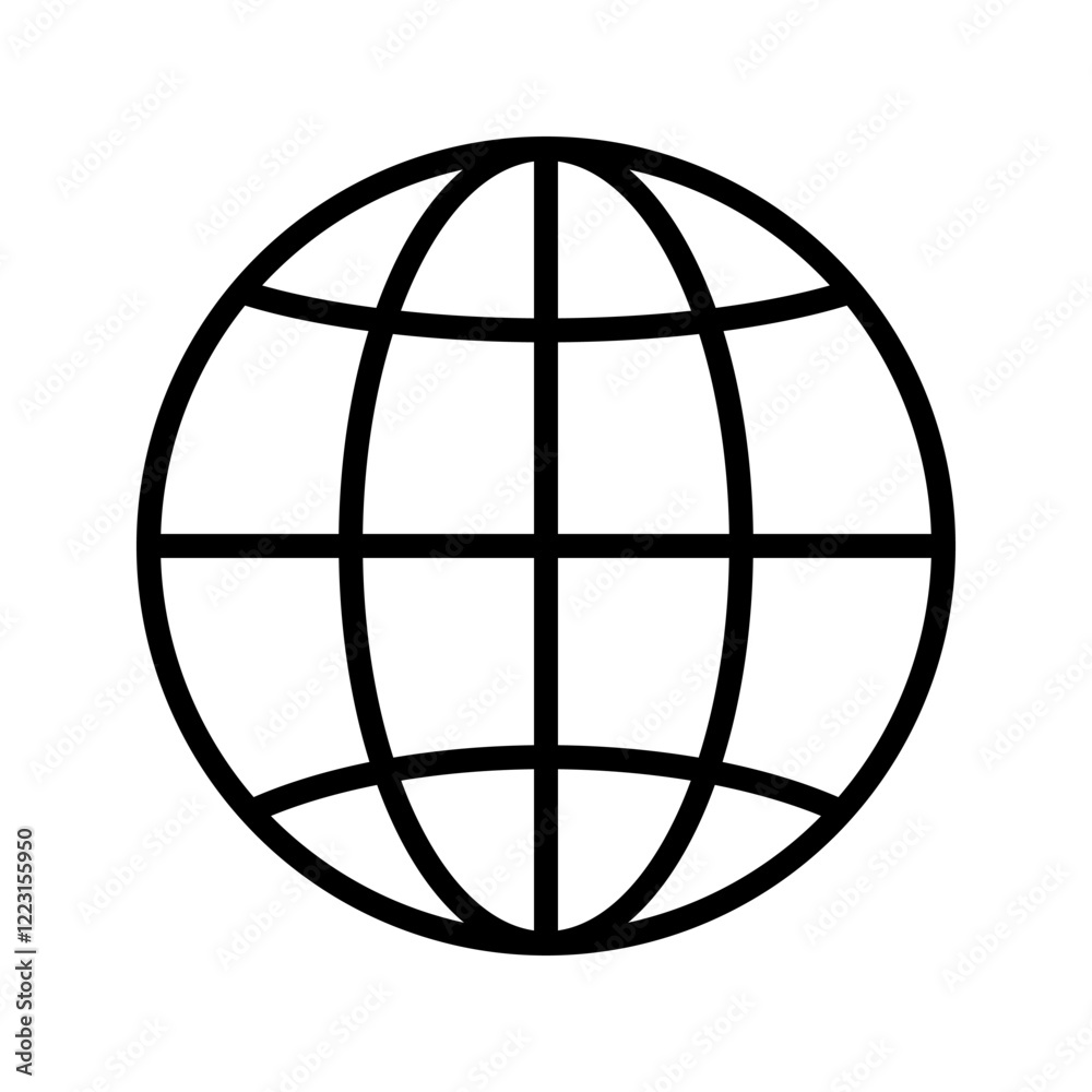 Globe Icon vector illustration, Go to web symbol icon, www symbol, Web icon, website, homepage icon set, earth clip art, globe symbol isolated white background Globe Icon vector illustration, Go to web symbol icon, www symbol, Web icon, website, homepage icon set, earth clip art, globe symbol isolated white background
