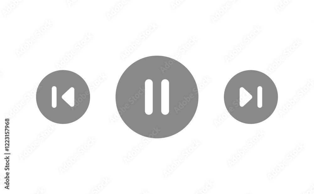 Music or video play bar icon , simple flat style, pictogram logo symbol vector illustration, isolated on white for mobile app Music or video play bar icon , simple flat style, pictogram logo symbol vector illustration, isolated on white for mobile app