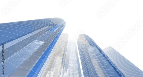 Canvas Print modern office building