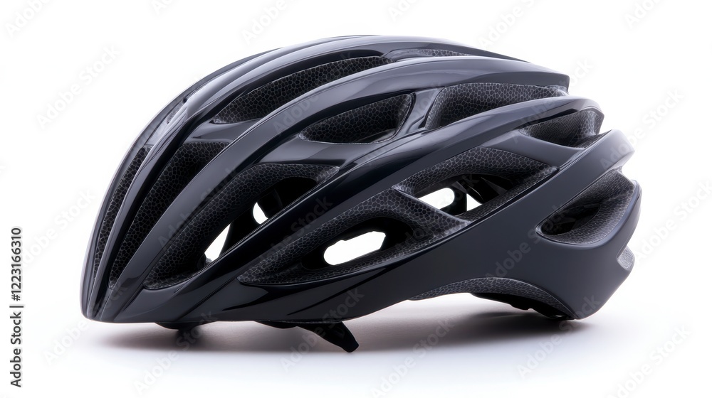 Sleek Black Bicycle Helmet Road Cycling Safety Gear Sports Head Protection Sleek Black Bicycle Helmet Road Cycling Safety Gear Sports Head Protection