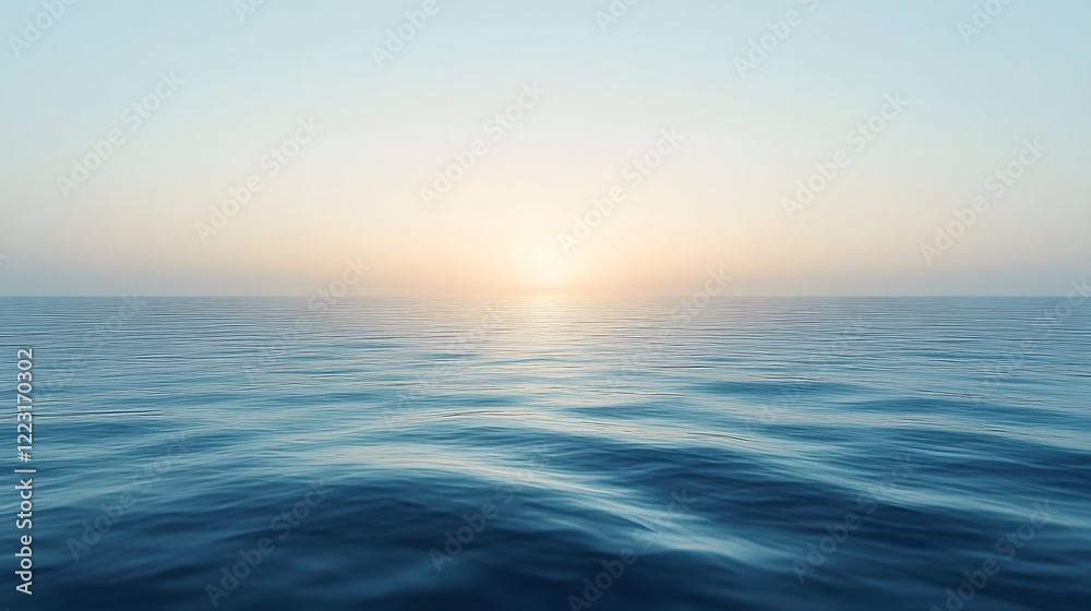Mesmerizing minimalist seascape with delicate gradient patterns and a serene harmonious blend of neutral light tones  Evoking a sense of tranquility peace and contemplative beauty
