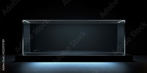 Wallpaper Mural Minimalist display box suitable for showcasing products, art, or collectibles. Ideal for commercial use in retail, exhibitions, or online stores. Torontodigital.ca