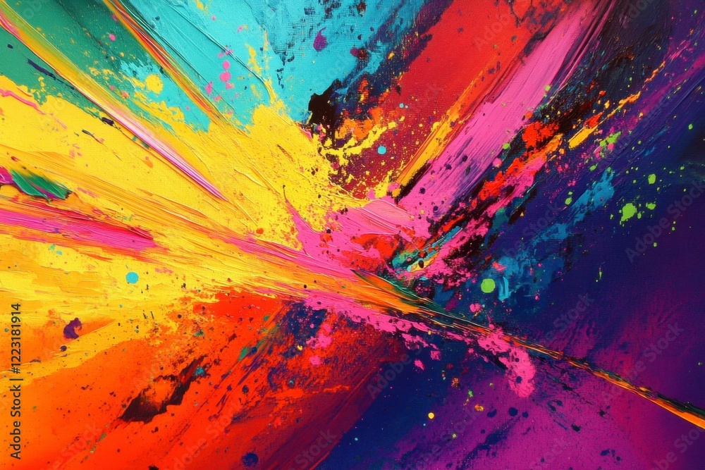 Vibrant Abstract Explosion of Colors in a Dynamic Artistic Background Vibrant Abstract Explosion of Colors in a Dynamic Artistic Background