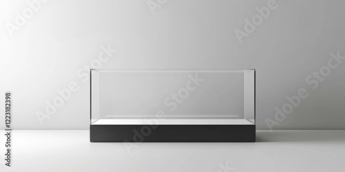 Wallpaper Mural Modern display case suitable for showcasing products in retail environments, exhibitions, or museums. Ideal for commercial use in marketing and advertising. Torontodigital.ca