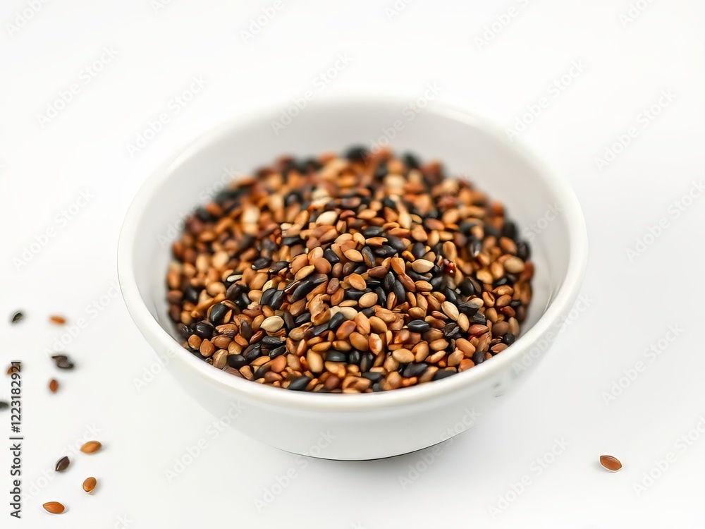 Vibrant Sesame Seeds in Bowl - AI Photo Vibrant Sesame Seeds in Bowl - AI Photo