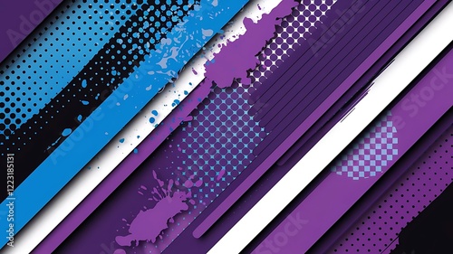 Wallpaper Mural Abstract geometric background for business purposes with various patterns and colors, ideal for presentations and marketing materials Torontodigital.ca