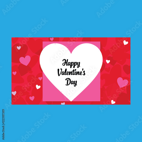 Minimalistic Valentine’s Day Card with Heart Design
