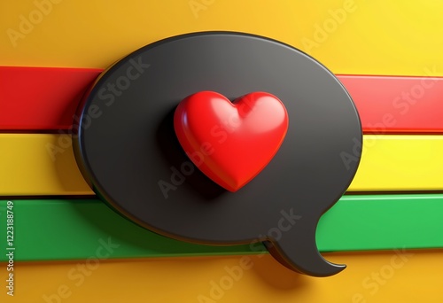 3D Message Bubble, Heart, Red Yellow Green Black Stripes, Concave Shape, Computer Graphic, Isolated White, 3D Render, Black Community, Icon, Chat.
Free Download 3D Message Bubble, Heart, Red Yellow Green Black Stripes, Concave Shape, Computer Graphic, Isolated White, 3D Render, Black Community, Icon, Chat.
- GFXLoad
