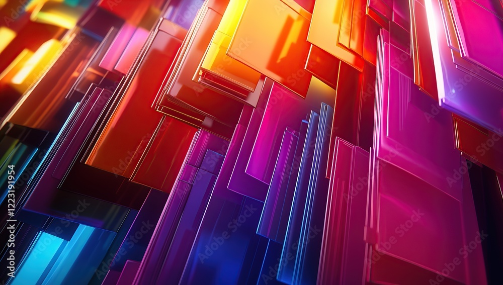 A dynamic background of colorful file folders with glowing edges, representing the bustling activity A dynamic background of colorful file folders with glowing edges, representing the bustling activity