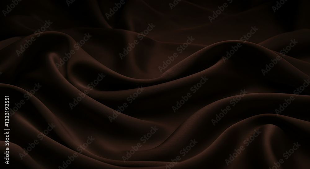 Obraz premium Chocolate black silk background