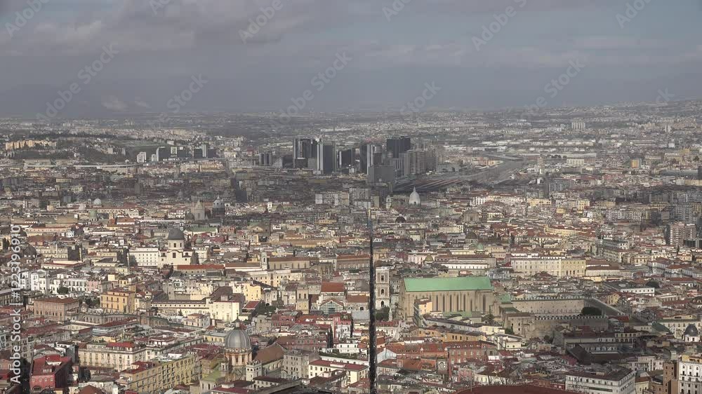 Time lapse of clouds rolling over historic city center and central business district in Napoli, skyline of Italy's third largest city
Time lapse of clouds rolling over historic city center and central business district in Napoli, skyline of Italy's third largest city