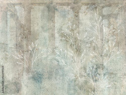 Wallpaper Mural Abstract background with ancient columns. Torontodigital.ca