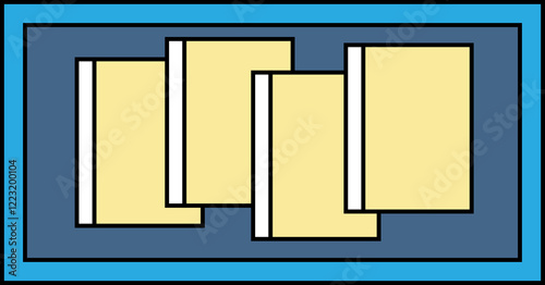 Cheese Slices Flat Vector Food Illustration