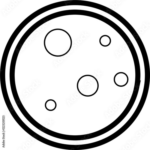 Salami Slice Flat Vector Food Icon