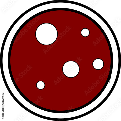 Raclette Party Geometric Shapes Food Icons Set Colour