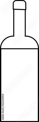 Raclette Party Geometric Shapes Food Icons Black and White