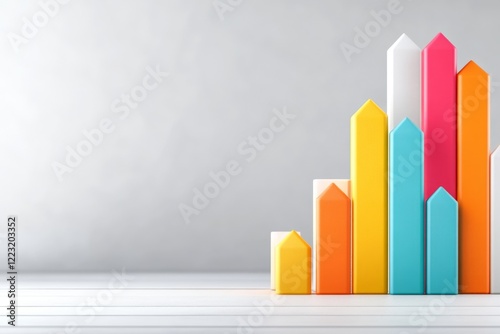 A simple geometric representation of a bar graph with slightly uneven bars, evoking the concept of rough data approximation