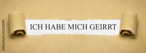 Canvastavla Ich habe mich geirrt
