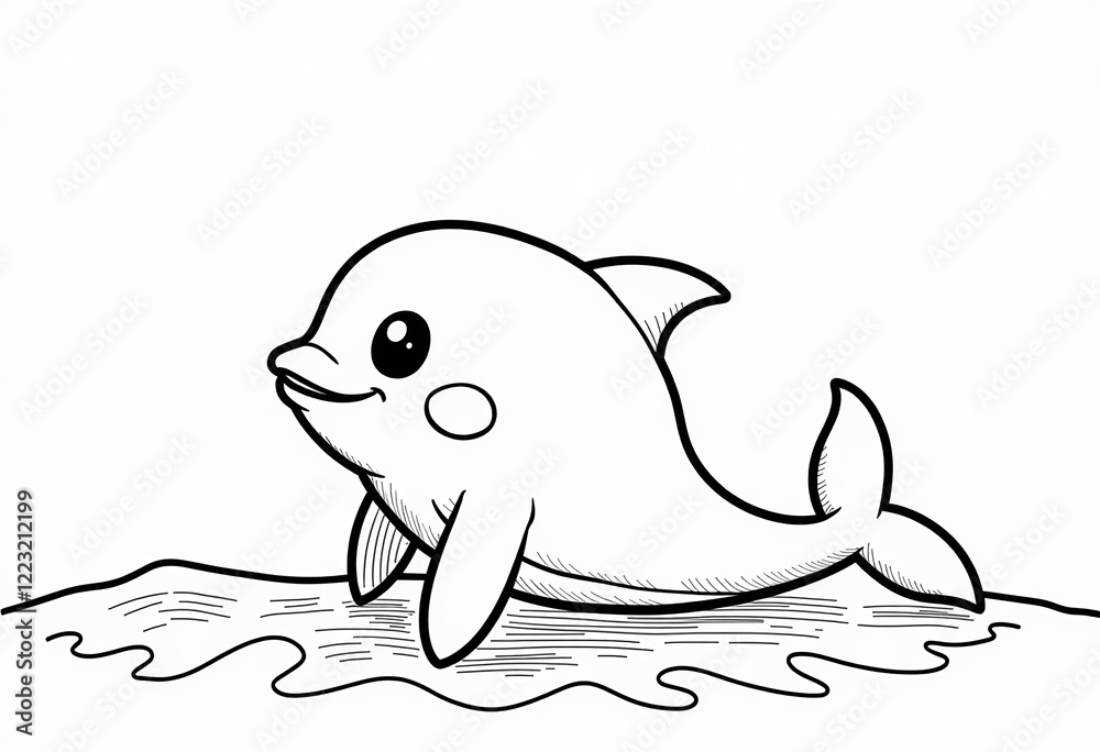 Dolphin Coloring Page, Monochrome Line Drawing, Simple Cute Kawaii, Minimalist, Flat Abstraction, White Background, Flat Lay, Animation Style.
Dolphin Coloring Page, Monochrome Line Drawing, Simple Cute Kawaii, Minimalist, Flat Abstraction, White Background, Flat Lay, Animation Style.