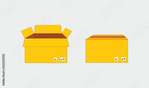 Carton box illustration