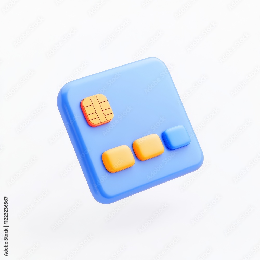 A colorful, 3D representation of a credit card and buttons, symbolizing digital payment and financial transactions in modern technology. A colorful, 3D representation of a credit card and buttons, symbolizing digital payment and financial transactions in modern technology.