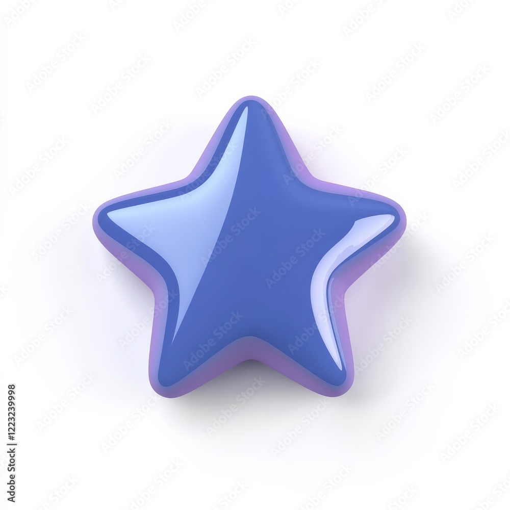 A shiny, purple star-shaped object with a smooth surface, ideal for decoration or as a playful accessory. A shiny, purple star-shaped object with a smooth surface, ideal for decoration or as a playful accessory.