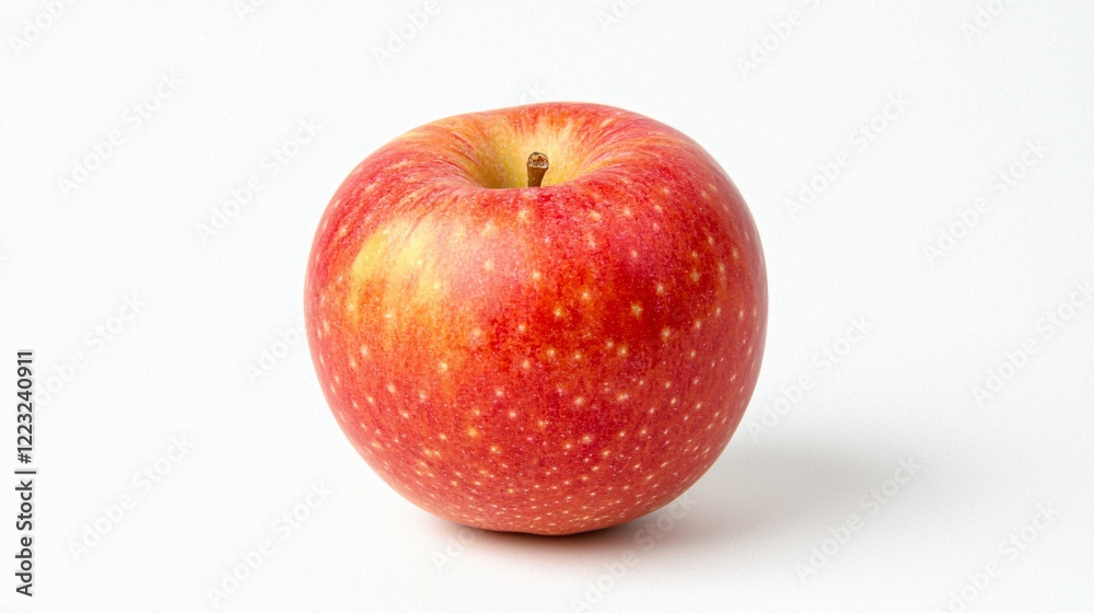 Red apple on white background, studio shot, healthy food Red apple on white background, studio shot, healthy food