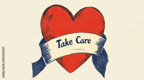 Heart with Banner Text 