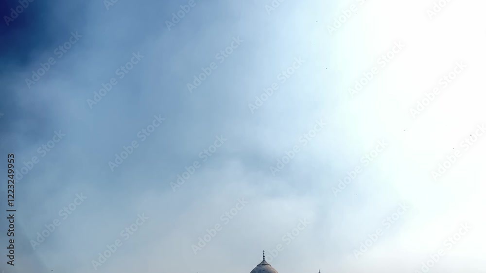 Taj mahal one of the wonders of the world on the bank of the Yamuna river in Agra city, Uttar Pradesh state, India. Taj mahal one of the wonders of the world on the bank of the Yamuna river in Agra city, Uttar Pradesh state, India.