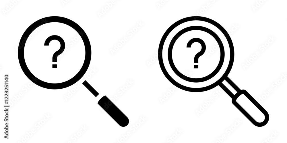 Search icon set. flat illustration of vector icon on white background Search icon set. flat illustration of vector icon on white background