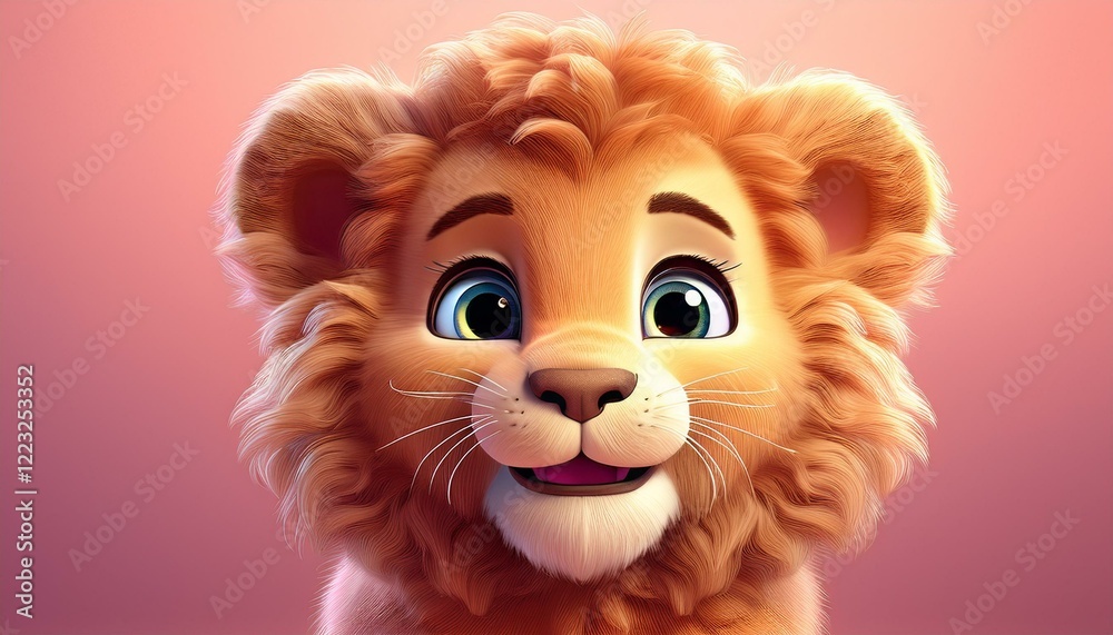 Obraz premium Niedlicher Löwe