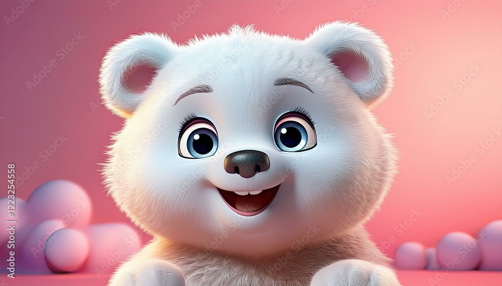 Naklejka premium niedlicher Eisbär