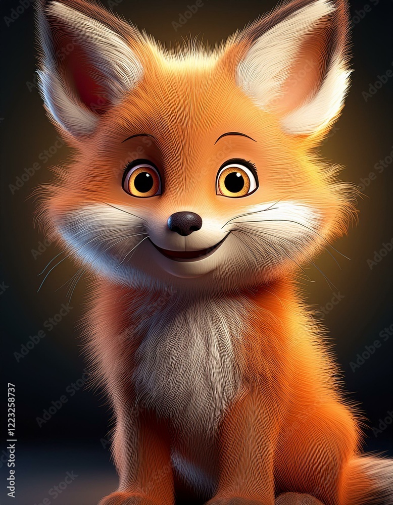 Obraz premium Niedlicher Fuchs