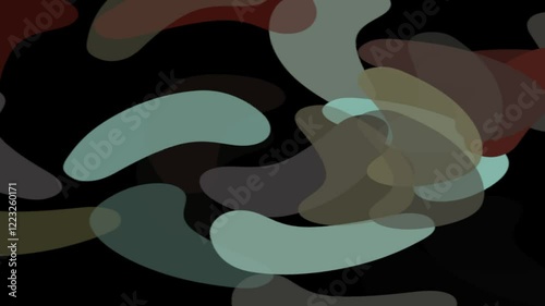 Abstract colorful video background set with different colors and shapes in motion. 4K resolution