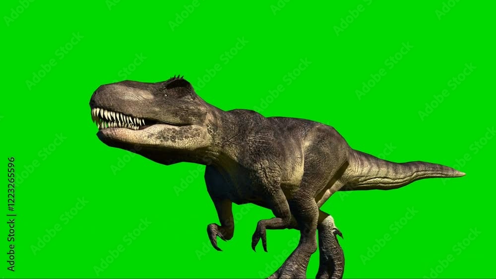 Giganotosaurus Walking On Green Screen Giganotosaurus Walking On Green Screen
