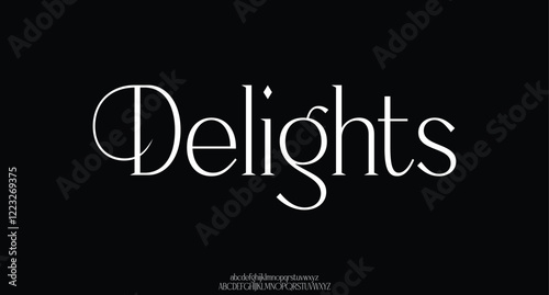 Elegant luxury alphabet letters font. Typography elegant wedding classic lettering serif fonts decorative vintage retro. vector illustration
