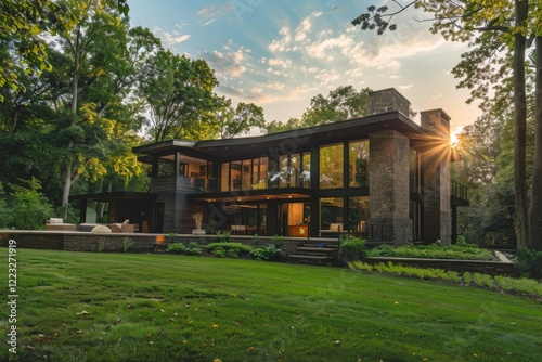 Exterior of a modern luxury home