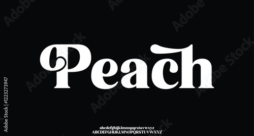 Elegant luxury alphabet letters font. Typography elegant wedding classic lettering serif fonts decorative vintage retro. vector illustration
