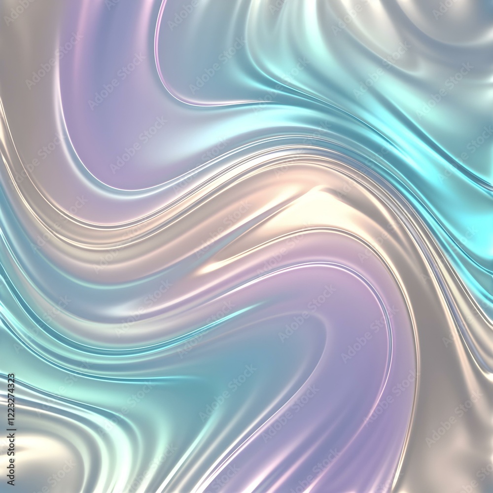 Fototapeta premium Pastel Iridescent Swirl Background Texture