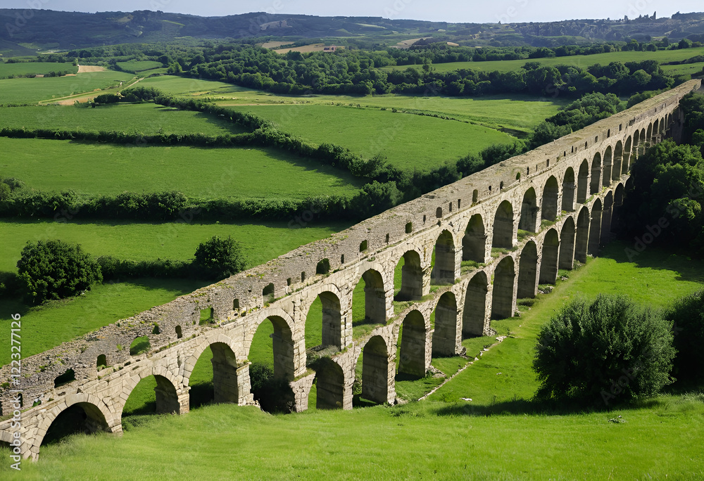 Fototapeta premium roman aqueduct in segovia spain