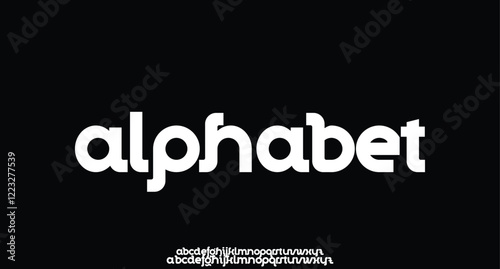 Abstract modern urban alphabet fonts. Typography sport, simple, technology, fashion, digital, future creative logo font. vector illustration
