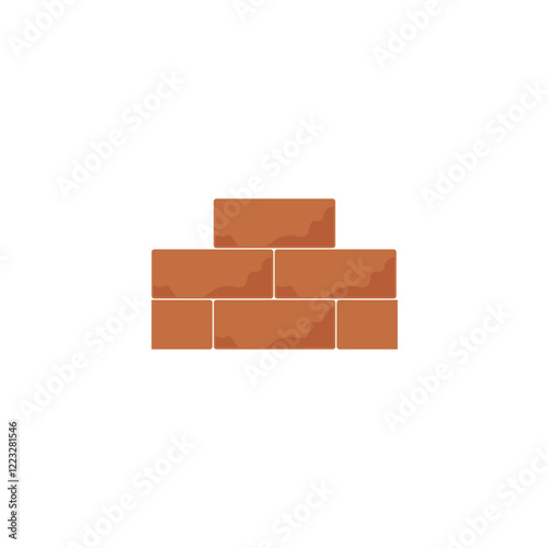 Brick wall icon vector