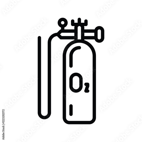 Nasal canula icon vector