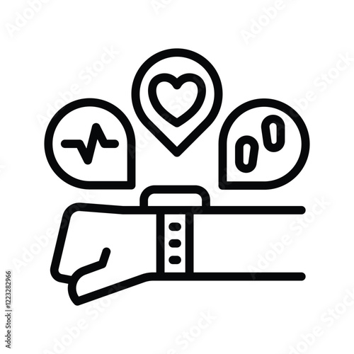 Smartwatch icon vector