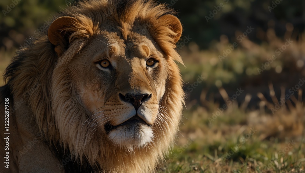 portrait of a lion portrait of a lion