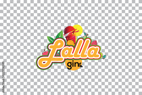 food and drinks logo isolated on transparent background