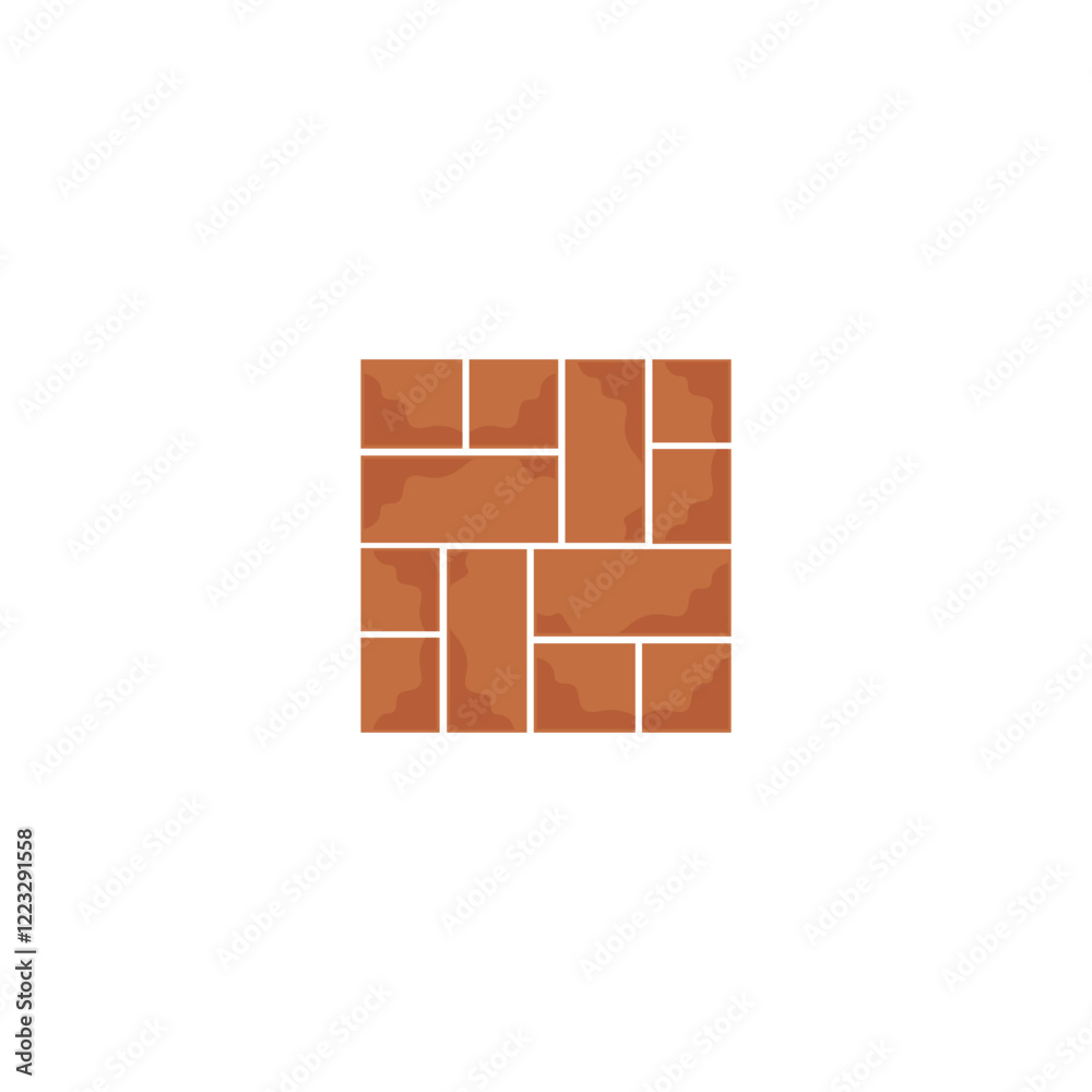 Obraz premium Brick wall icon vector