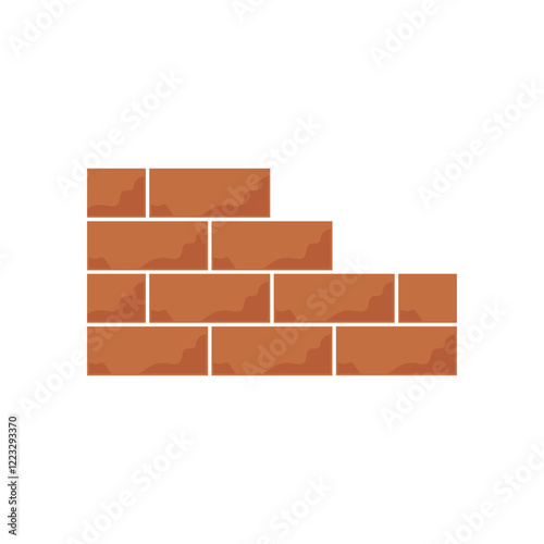 Brick wall icon vector